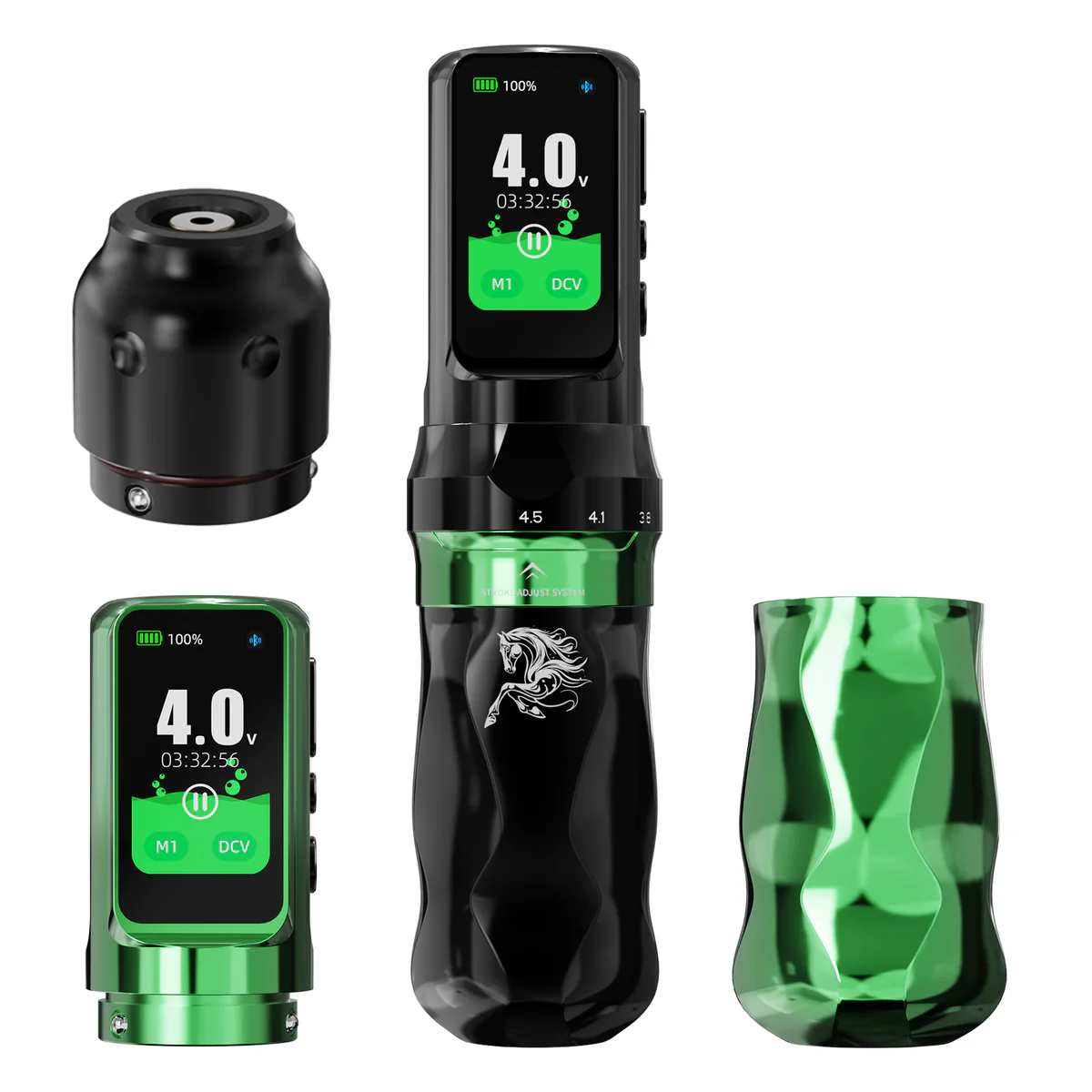 Dragonhawk Mast Fold Pro machine à tatouer sans fil à course réglable